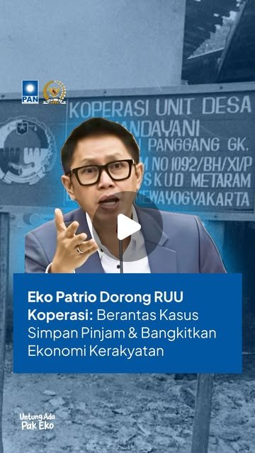 Eko Patrio berbicara mengenai RUU Perkoperasian